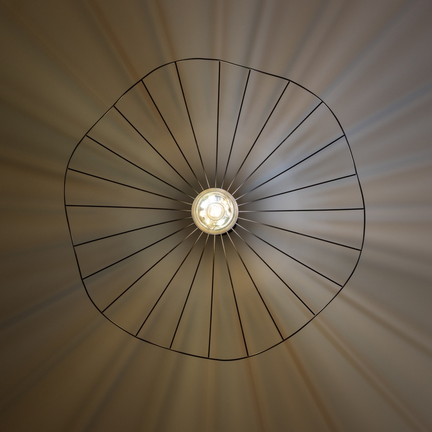 Brilagi - LED závesné svietidlo na lanku CERIA WIRE 1xE27/40W/230V Ø 80 cm čierna