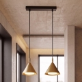 BRILAGI - LED Závesné svietidlo na lanku CONE DOUBLE 2xGX53/15W/230V zlaté