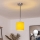 Brilagi - LED závesné svietidlo na lanku NUBILA 1xE27/60W/230V priemer 14 cm čierna/žltá