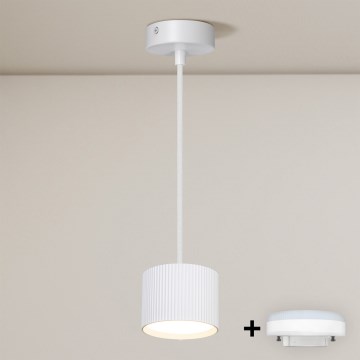 BRILAGI - LED Závesné svietidlo na lanku STRIPY 1xGX53/15W/230V pr. 82 mm biela