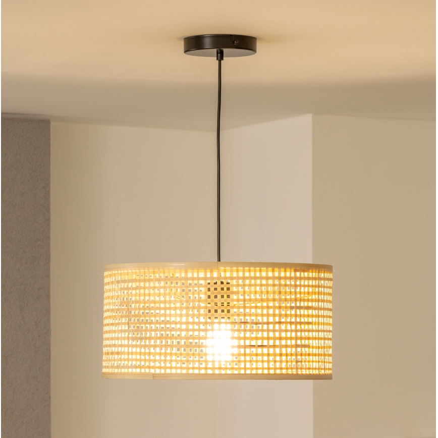 Brilagi - LED závesný luster CERIA BOHO na lanku 1xE27/40W/230V priemer 25 cm, bambus