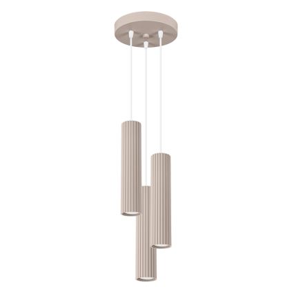 Brilagi - LED závesný luster CRESTO 3xGU10/10W/230V taupe