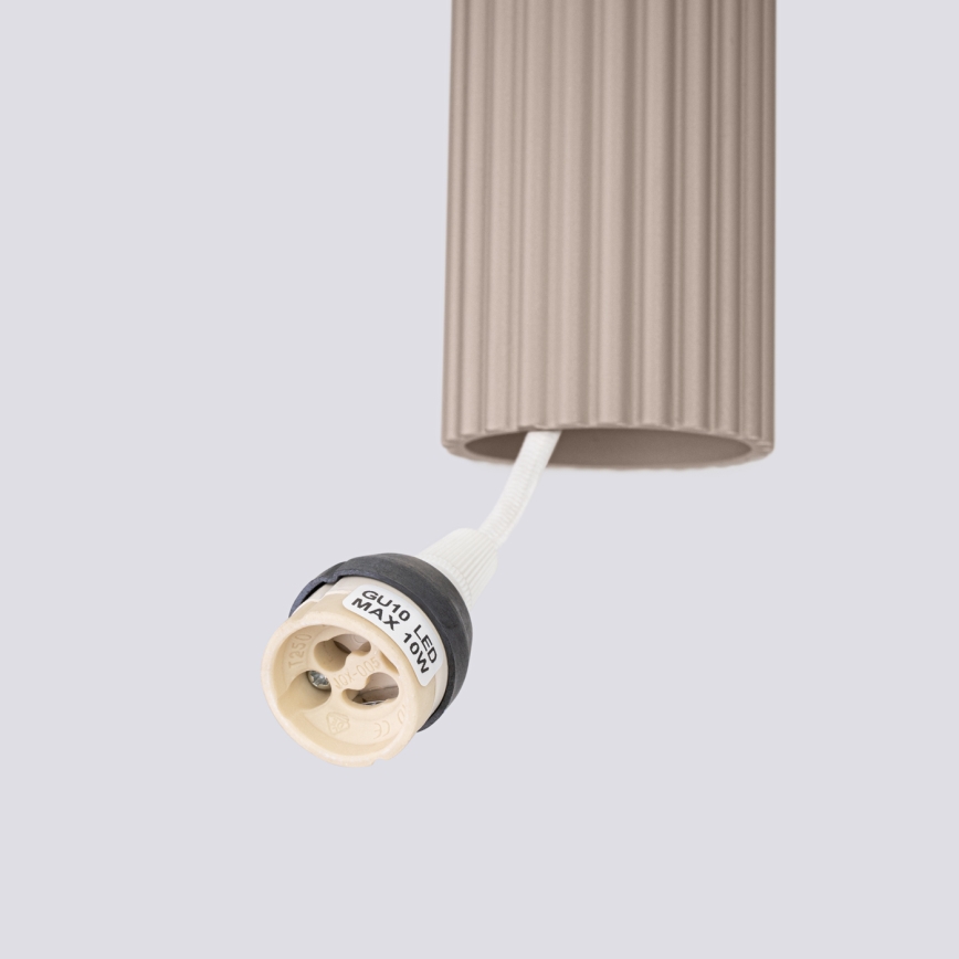 Brilagi - LED závesný luster CRESTO 3xGU10/10W/230V taupe