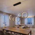 BRILAGI - LED závesný luster ECHO na lankách LED/60W/230V 4000K 100 cm čierny