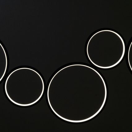 BRILAGI - LED závesný luster ECHO na lankách LED/60W/230V 4000K 100 cm čierny