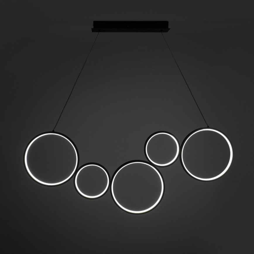 BRILAGI - LED závesný luster ECHO na lankách LED/60W/230V 4000K 100 cm čierny