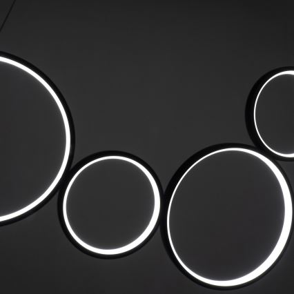 BRILAGI - LED závesný luster ECHO na lankách LED/60W/230V 4000K 100 cm čierny