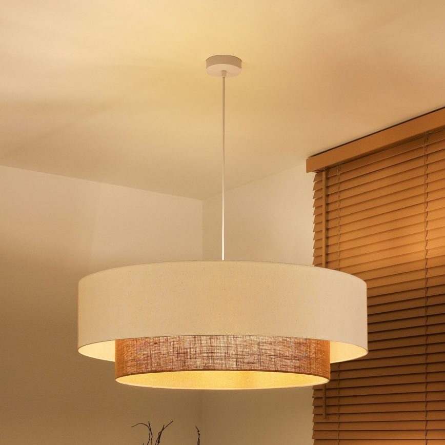 Brilagi - LED závesný luster na lane BOHO STYLE, 3× E27 (max. 15 W), 230 V, priemer 80 cm