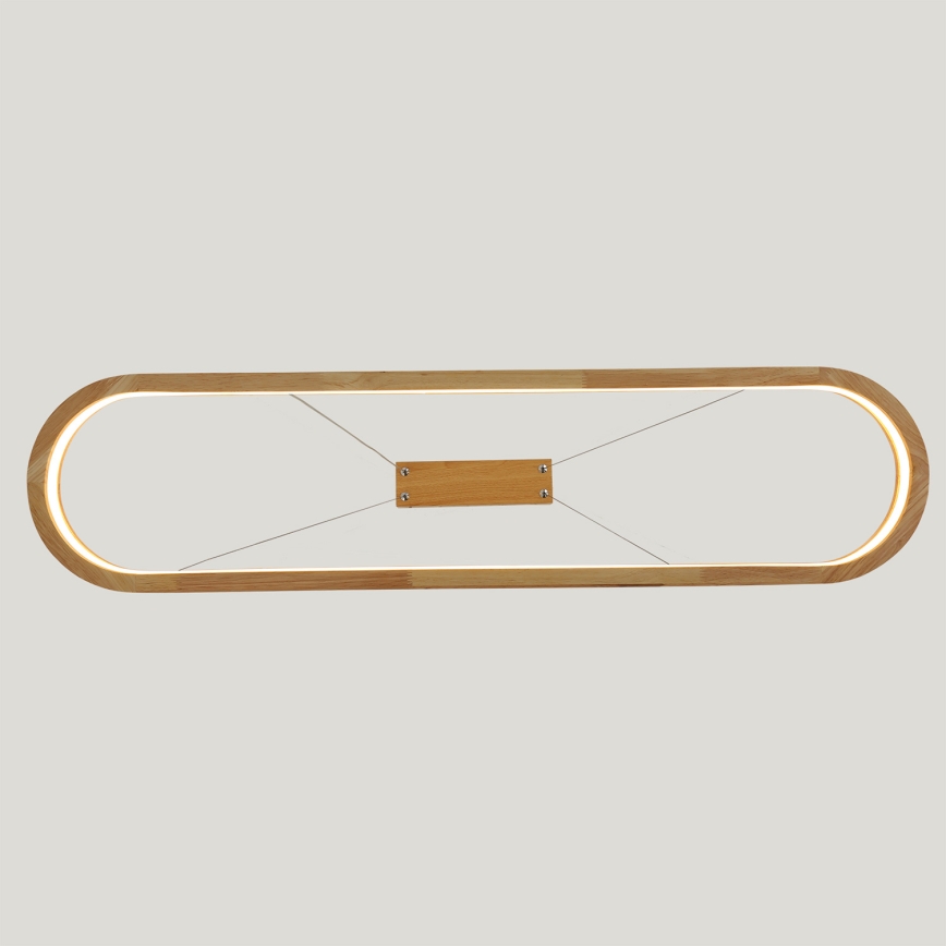 Brilagi - LED závesný luster na lankách UMEA WOOD LED/40W/230V 90x22 cm drevo