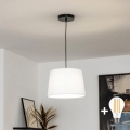 Brilagi - LED závesný luster na lanku CERIA 1xE27/40W/230V pr. 30 cm biela