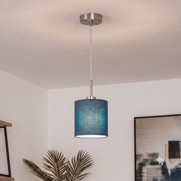 Brilagi - LED závesný luster NUBILA na lane 1xE27/60W/230V pr. 14 cm tmavomodrý