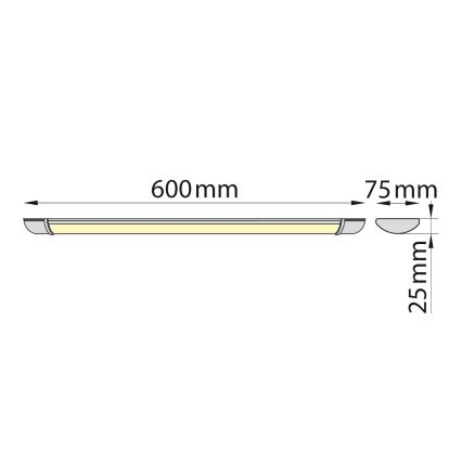 Brilagi - LED žiarivkové svietidlo LUMA LED/16W/230V 60 cm