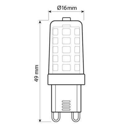 Brilagi - LED Žiarovka G9/4W/230V 3000K