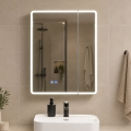 BRILAGI - LED zrkadlová kúpeľňová skrinka s podsvietením BRONTE DOUBLE 60x75 cm