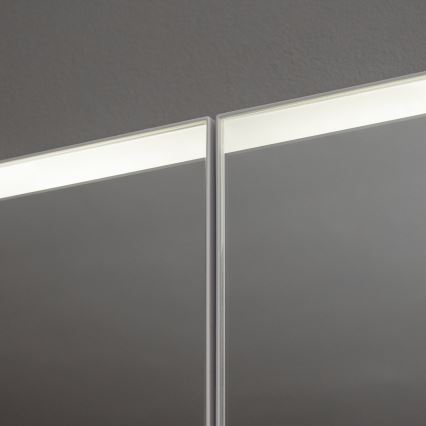 BRILAGI - LED zrkadlová kúpeľňová skrinka s podsvietením BRONTE DOUBLE 60x75 cm