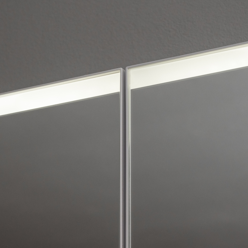 BRILAGI - LED zrkadlová kúpeľňová skrinka s podsvietením NOTO DOUBLE 60x65 cm
