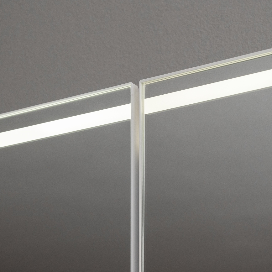 BRILAGI - LED zrkadlová kúpeľňová skrinka s podsvietením NOTO DOUBLE 60x70 cm