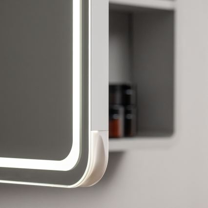 BRILAGI - LED zrkadlová kúpeľňová skrinka s podsvietením NOTO DOUBLE 60x70 cm