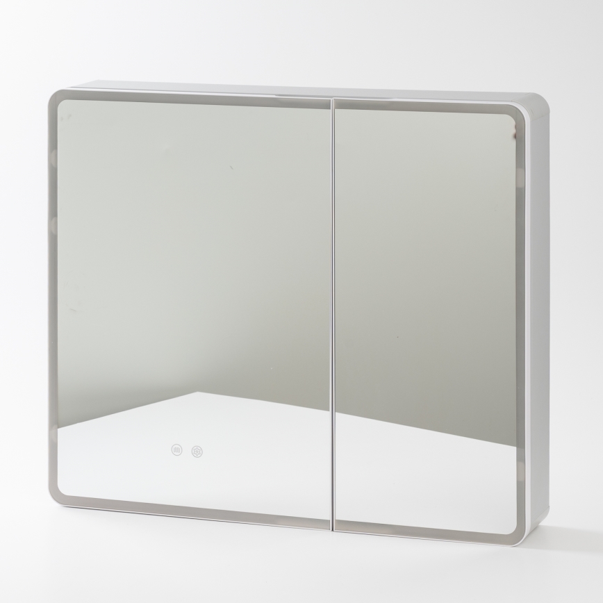 BRILAGI - LED Zrkadlová kúpeľňová skrinka s podsvietením NOTO DOUBLE 78x65 cm