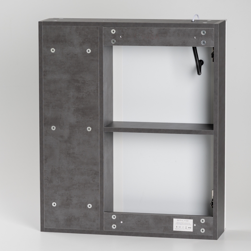 BRILAGI - LED zrkadlová kúpeľňová skrinka s podsvietením TRABIA SINGLE 60x70 cm