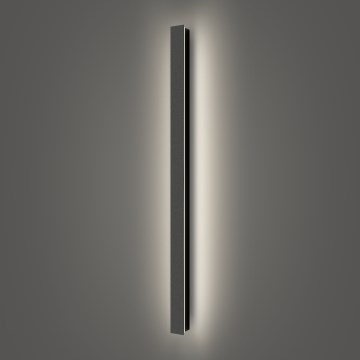 Brilagi - LINEAR vonkajšie nástenné LED svietidlo 22W/230V 4000K IP65 100 cm čierna