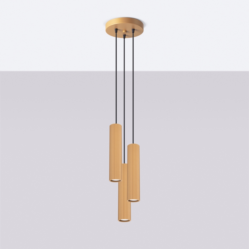 Brilagi - Luster na lane CRESTO 3xGU10/10W/230V zlatý