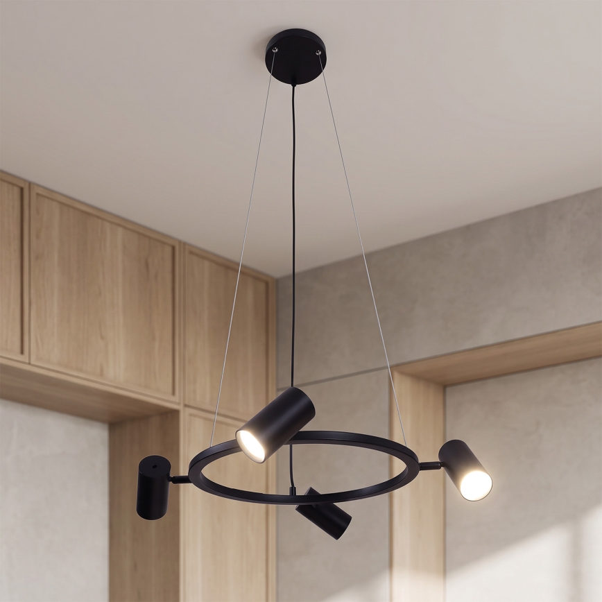 BRILAGI - Luster na lane SELE 4xGU10/30W/230V čierna
