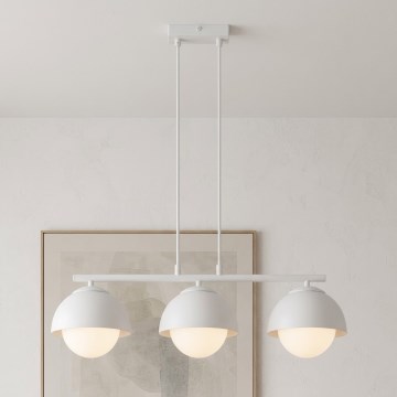 BRILAGI - Luster na lankách COSMO 3xE27/60W/230V biela/zlatá