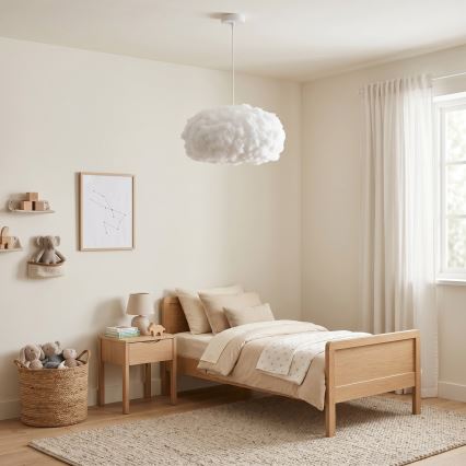 Brilagi - Luster na lankách SOLEAIR 1xE27/60W/230V pr. 45 cm biela