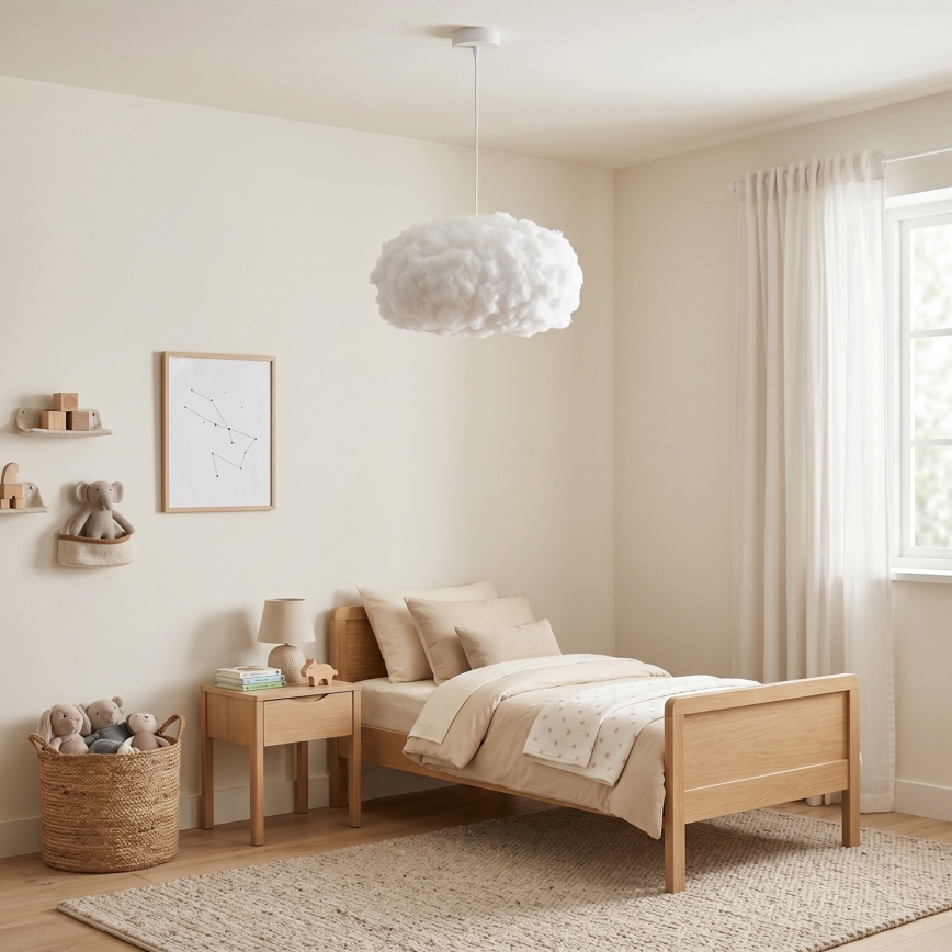 Brilagi - Luster na lankách SOLEAIR 1xE27/60W/230V pr. 45 cm biela
