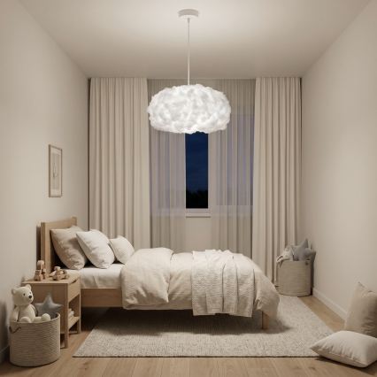 Brilagi - Luster na lankách SOLEAIR 1xE27/60W/230V pr. 45 cm biela