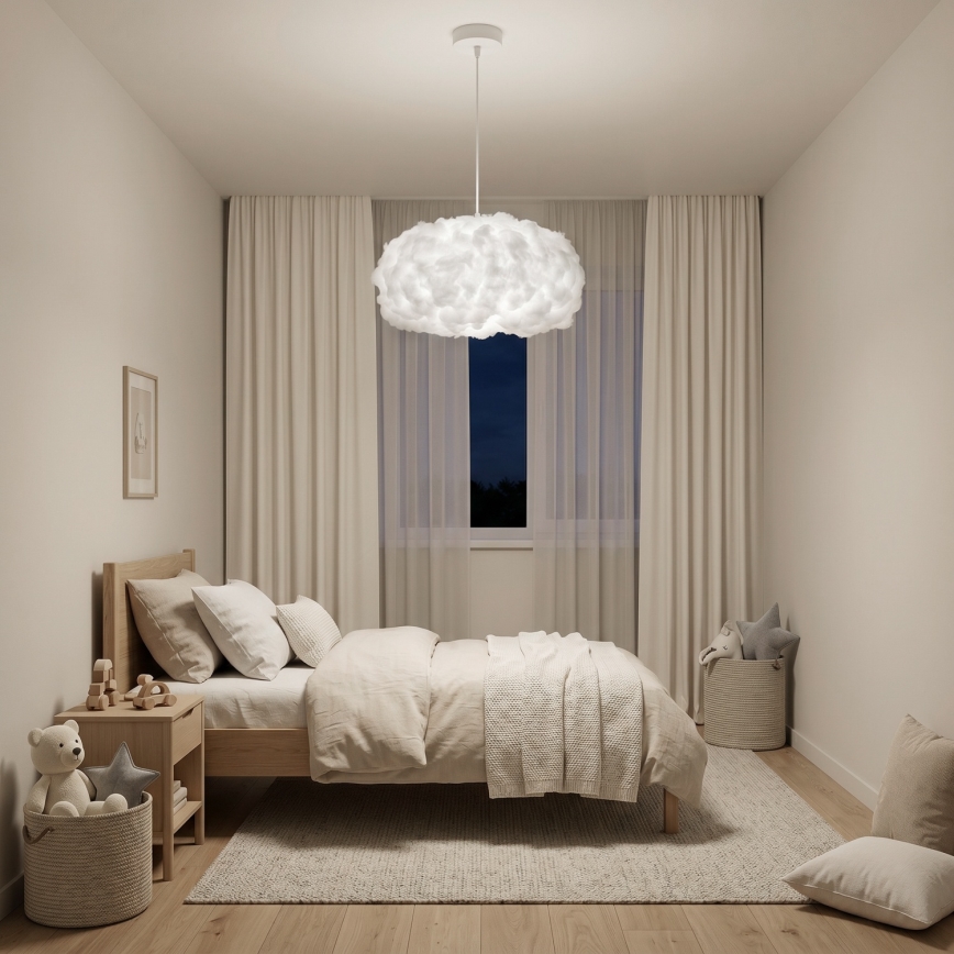Brilagi - Luster na lankách SOLEAIR 1xE27/60W/230V pr. 45 cm biela