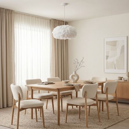 Brilagi - Luster na lankách SOLEAIR 1xE27/60W/230V pr. 45 cm biela