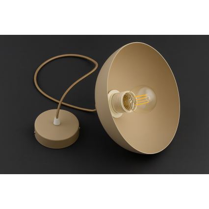 Brilagi - Luster na lanku 1xE27/60W/230V, priemer 30 cm, béžová/zlatá