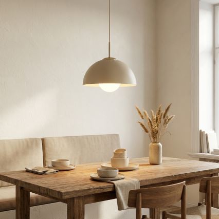 Brilagi - Luster na lanku 1xE27/60W/230V, priemer 30 cm, béžová/zlatá