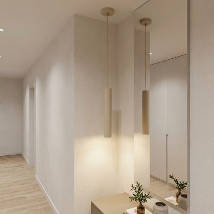 Brilagi - Luster na lanku 1xGU10/15W/230V béžová/zlatá