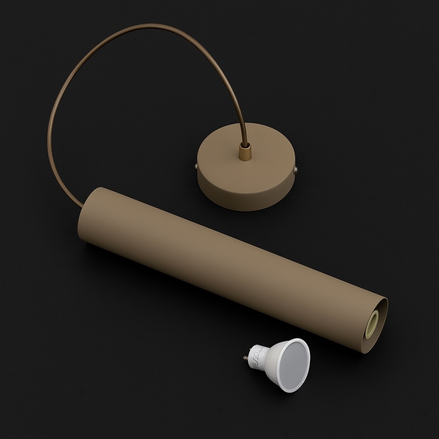 Brilagi - Luster na lanku 1xGU10/15W/230V béžová/zlatá