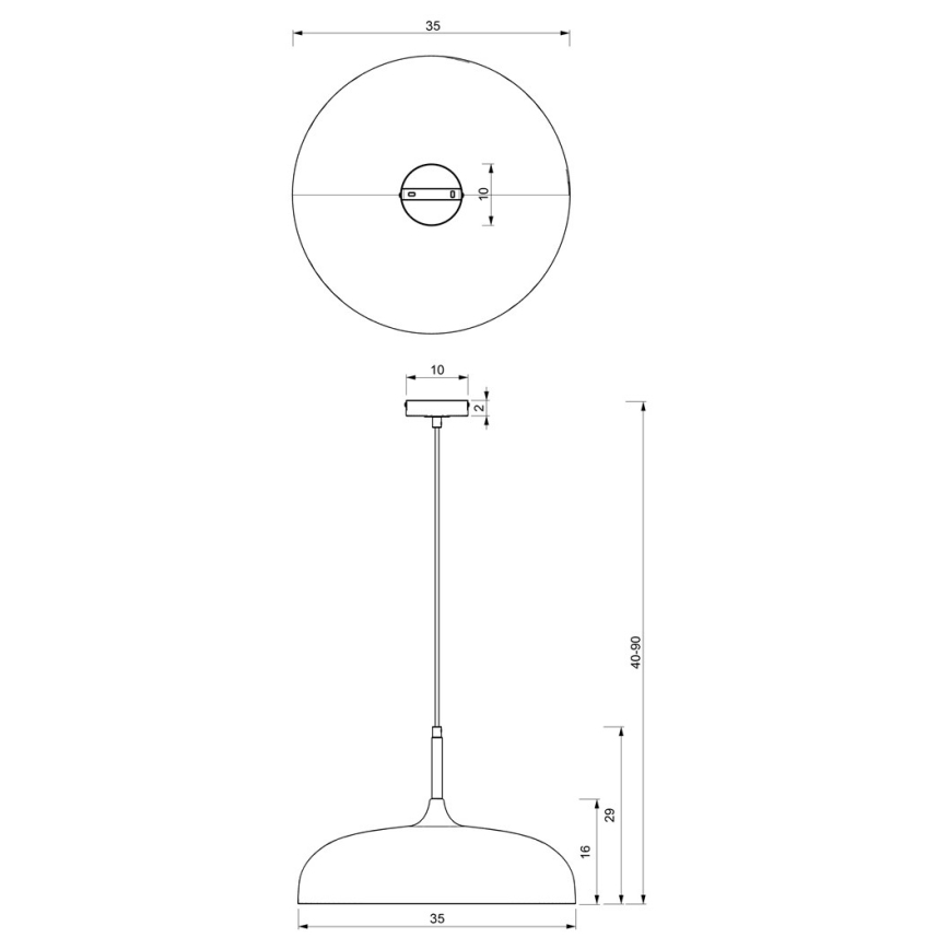 Brilagi - Luster na lanku ABRAHAM 1xE27/60W/230V pr. 35 cm zelená