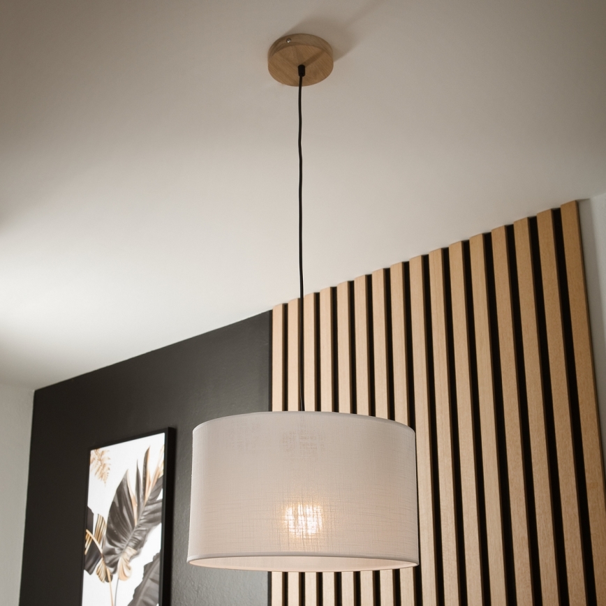 Brilagi - Luster na lanku ANTHONY 1xE27/60W/230V dub/biela