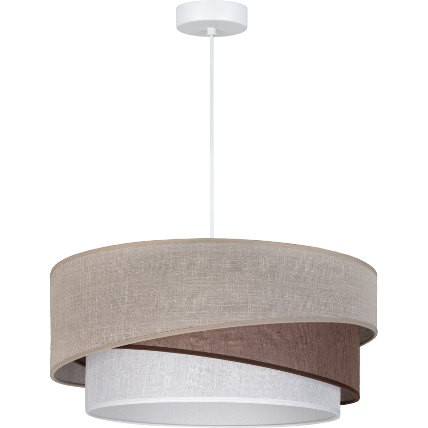 Brilagi - Luster na lanku ARROW 1xE27/60W/230V priemer 45 cm béžová/hnedá/biela