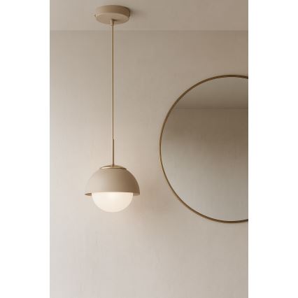 Brilagi - Luster na lanku COSMO 1xE27/60W/230V priem. 18 cm béžová/zlatá