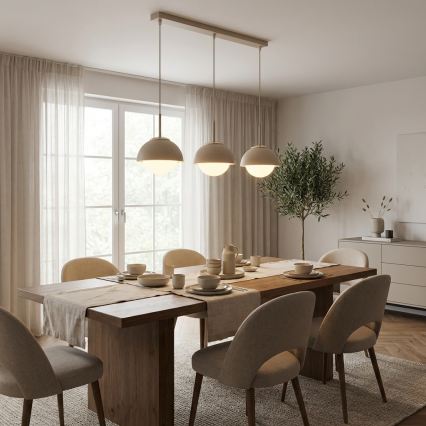 Brilagi - Luster na lanku COSMO 3xE27/60W/230V béžová/zlatá