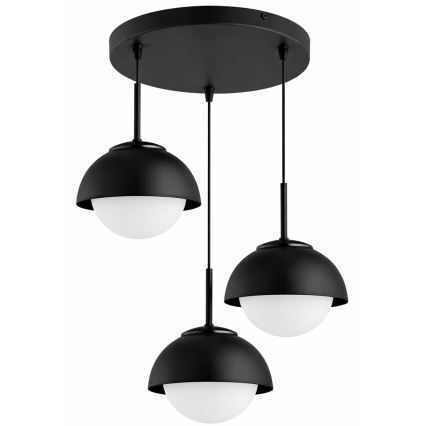 BRILAGI - Luster na lanku COSMO 3xE27/60W/230V čierna