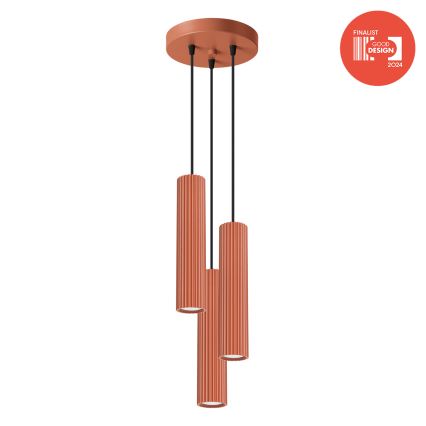 Brilagi - Luster na lanku CRESTO 3xGU10/10W/230V červený