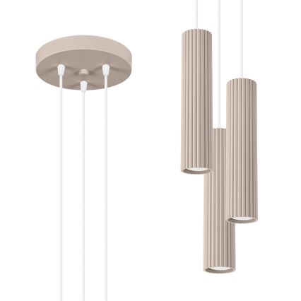Brilagi - Luster na lanku CRESTO 3xGU10/10W/230V taupe