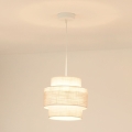 BRILAGI - Luster na lanku DOVER SPACE 1xE27/15W/230V pr. 25 cm šedá/krémová