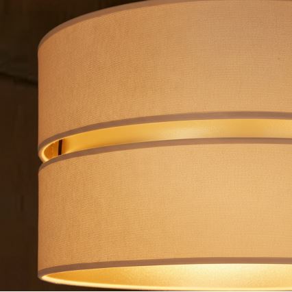 Brilagi - Luster na lanku DUO-DUO 1xE27/60W/230V pr. 40 cm béžová/zlatá