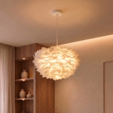 BRILAGI - Luster na lanku FEATHER 3xE27/40W/230V pr. 40 cm biely