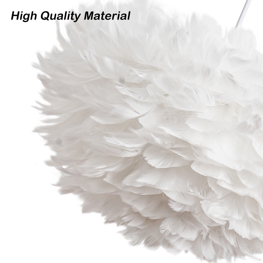 BRILAGI - Luster na lanku FEATHER 3xE27/40W/230V pr. 40 cm biely