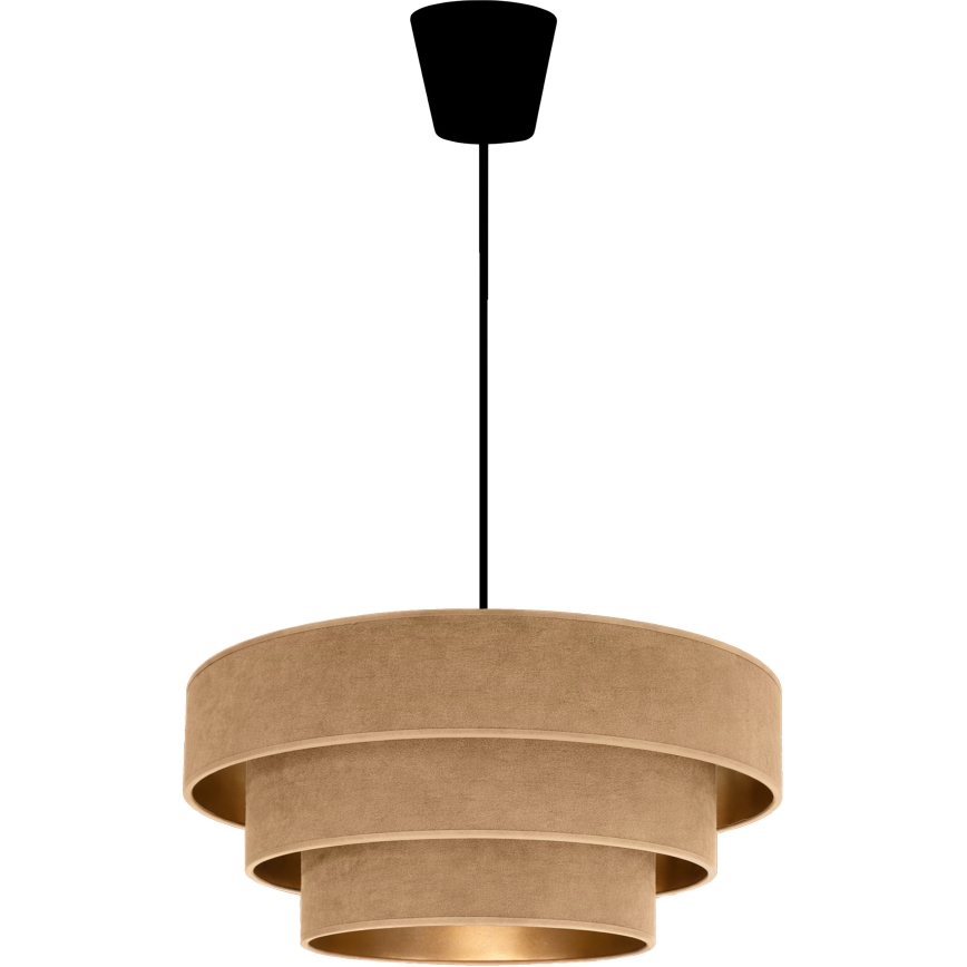 Brilagi - Luster na lanku LUNETA 1xE27/60W/230V pr. 40 cm béžová/zlatá